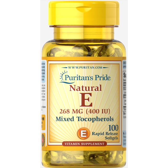 Puritan's Pride Vitamin E 268mg (400IU) 100 Fast Release Softgels 460