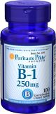Puritan's Pride Vitamin B1 250mg 100 Tablets 630 