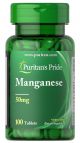 Puritan's Pride Manganese 50 mg 100 tablets 1090