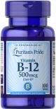 Puritan's Pride Vitamin B-12 500 mcg Ener-B 100 Tablets 1370