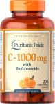 Puritan's Pride Vitamin C 1000mg with Bioflavonoids 200 Capsules 1413