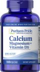 Puritan's Pride Calcium Magnesium + Vitamin D3 100 Capsules 61407
