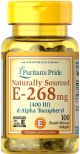 Puritan's Pride Vitamin E-268 400 ie Naturally Sourced 250 Softgels 543