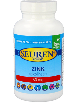 Seuren Nutrients Zink (picolinaat) 50 mg 200 tablets