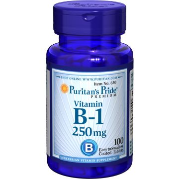 Puritan's Pride Vitamin B1 250mg 100 Tablets 630 