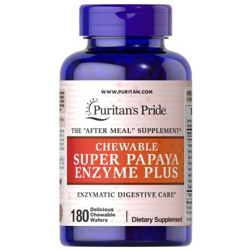 Puritan's Pride Papaya Enzyme plus 180 tablets 982