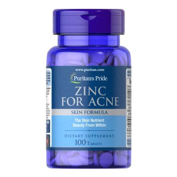 Puritan's Pride zinc for acne 100 tablets 2580 Puritan's Pride zinc for acne 100 tablets 2580