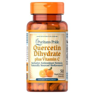 Puritan's Pride Quercetin Dihydrat plus Vitamin C 50 Capsules 8049
