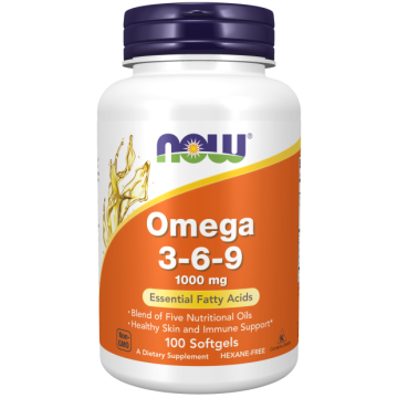 NOW Omega 3-6-9 1000 mg 100 softgels