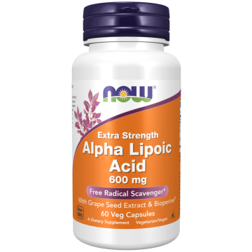 NOW Alpha Lipoic Acid 600 mg 60 capsules