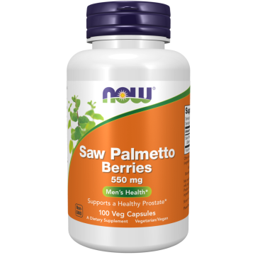NOW Saw Palmetto Berries 550 mg 100 capsules