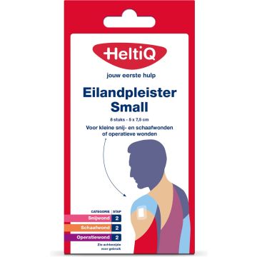 HeltiQ Island Plaster Small 5 x 7.5 cm – 8 pcs