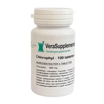 VeraSupplements Chlorophyl 400mg 100 tabletten