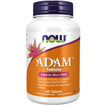 NOW ADAM Men's Multiple Vitamin 60 Tablets