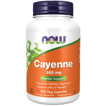 NOW Cayenne 500 mg 250 capsules NOW Cayenne 500 mg 250 capsules