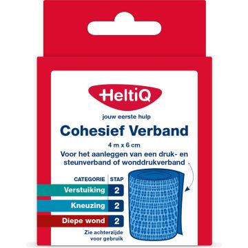 HeltiQ Cohesive Bandage 4 m x 6 cm 1 pc