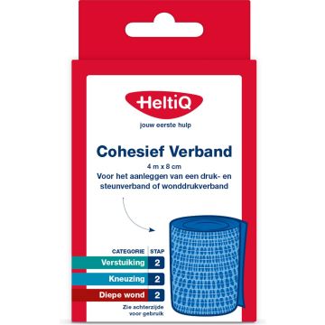 HeltiQ Cohesive Bandage 4 m x 8 cm 1 pc