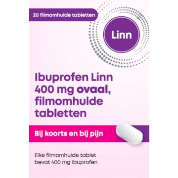 Linn Ibuprofen Oval 400 mg 20 Film-Coated Tablets