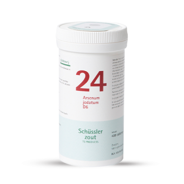Schussler zout pfluger nr 24 Arsenum Jodatum D6 400 tabletten Glutenvrij