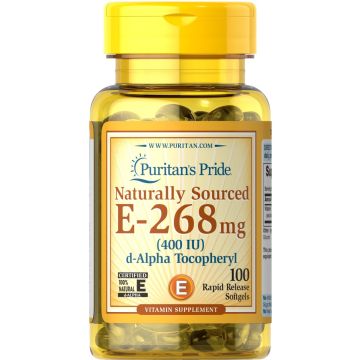 Puritan's Pride Vitamin E-400 iu Naturally Sourced 100 softgels 540