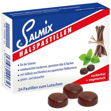 Salmix Throat Lozenges sugar-free 24 pcs