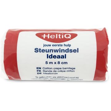 HeltiQ Cotton Crepe Bandage 5 m x 6 cm 1 pc