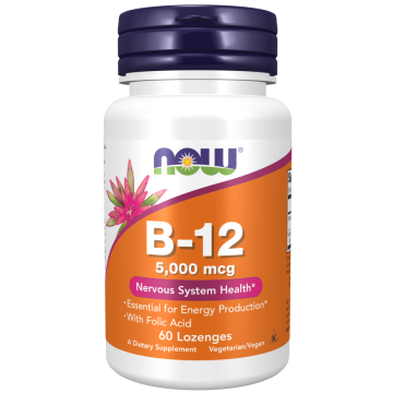 NOW Vitamin B-12 5000mcg 60 tablets