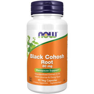 NOW Black Cohosh Root 80mg  90 veg capsules