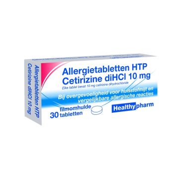 Healthypharm cetirizine hay fever 10mg 30 tablets
