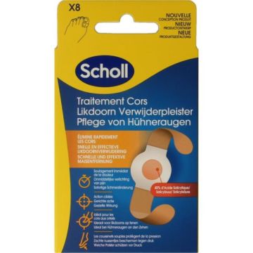 Scholl Likdoorn Verwijderpleisters 8 stuks