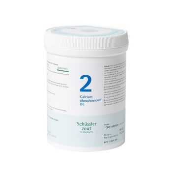 Schussler salt Pfluger nr 2 | Calcium Phosphoricum D6 | 1000 Tablets | Gluten free
