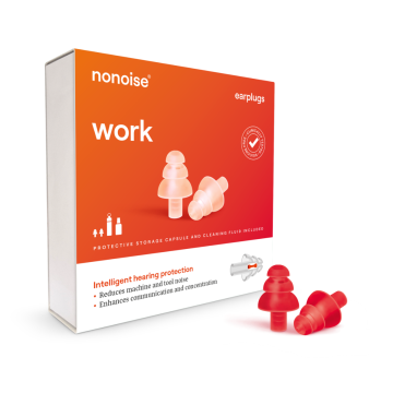 Nonoise - work - chores - Earplugs - Red