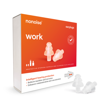 Nonoise - work - chores - Earplugs - Transparent