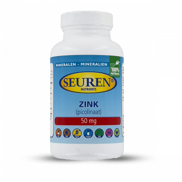 Seuren Nutrients Zink (picolinaat) 50 mg 200 tablets