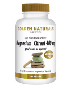 Golden Naturals Magnesium Citrate 400mg 180 tablets